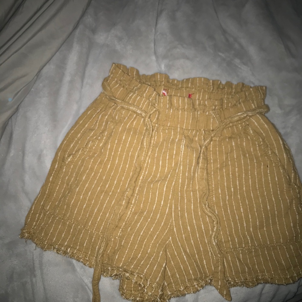yellow beach shorts